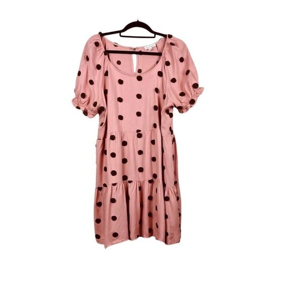 Blu Pepper Dress Pullover Fuzzy Short Sleeve Size L - Picture 5 of 5